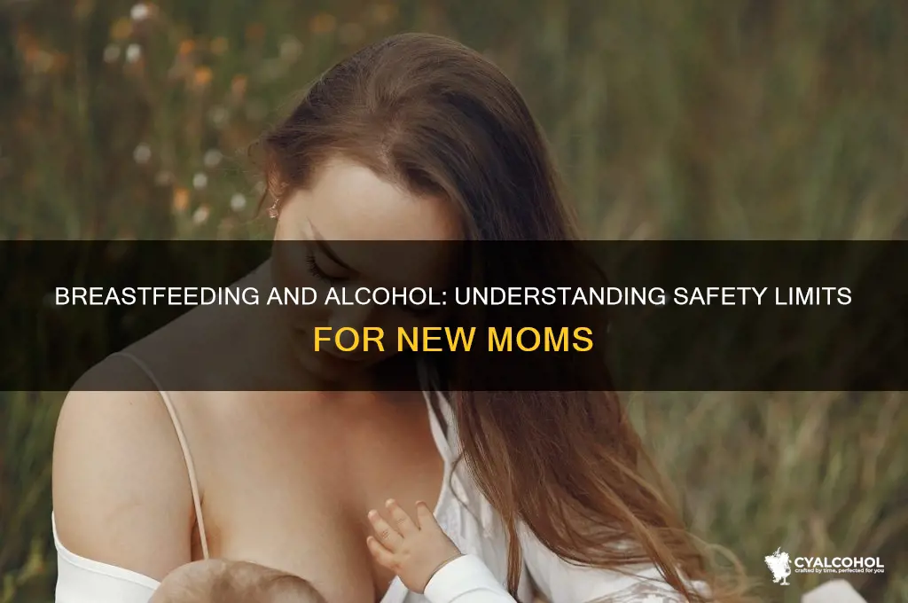 is alcohol consumption safe while breastfeeding