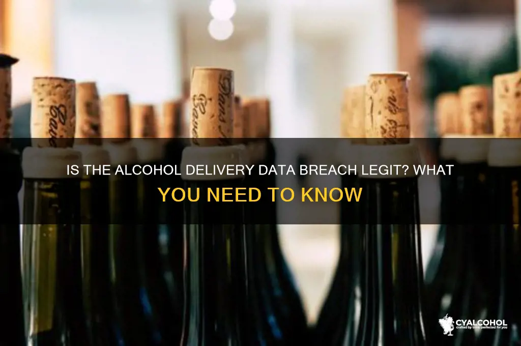 is alcohol delivery data breach legit