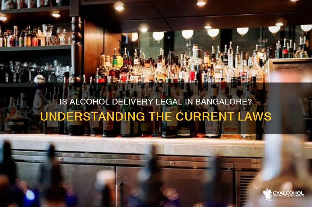 is alcohol delivery legal in bangalore