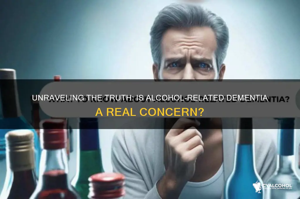 is alcohol dementia a real thing