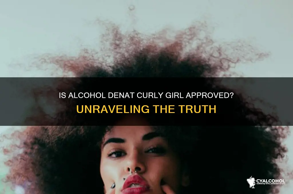 is alcohol denat curly girl approved