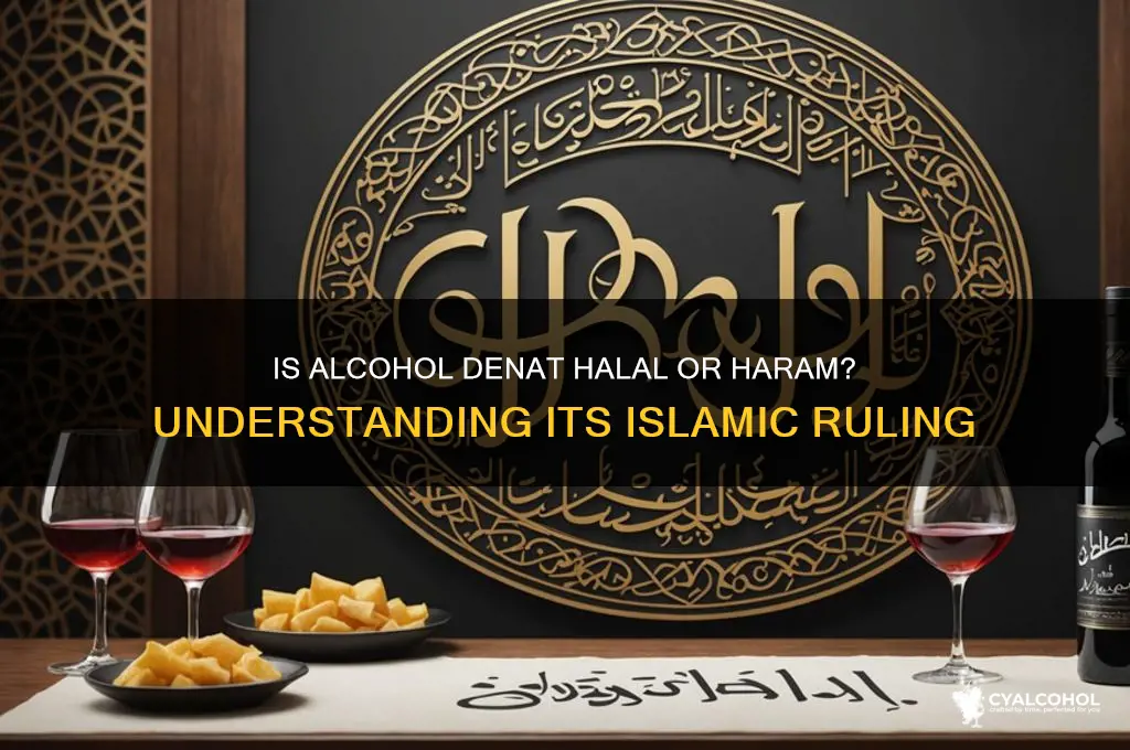 is alcohol denat halal or haram