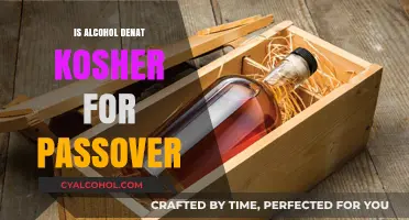 Is Alcohol Denat Kosher for Passover? A Detailed Exploration