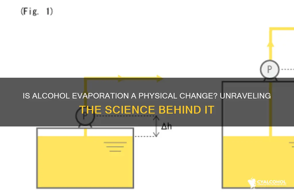 is alcohol evaporating a physical change