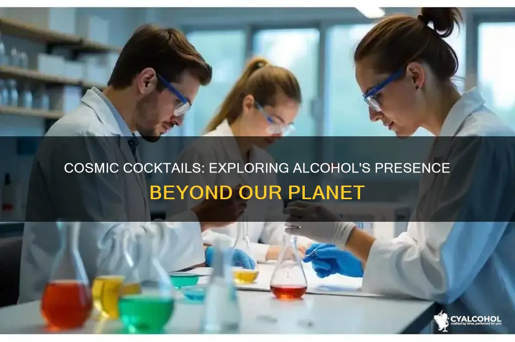 is alcohol found in the universe