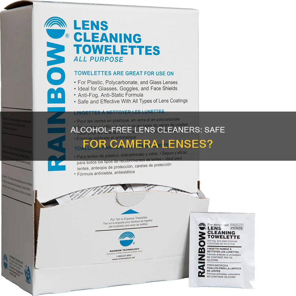 is alcohol free ar lens cleaner safe for camera lenses