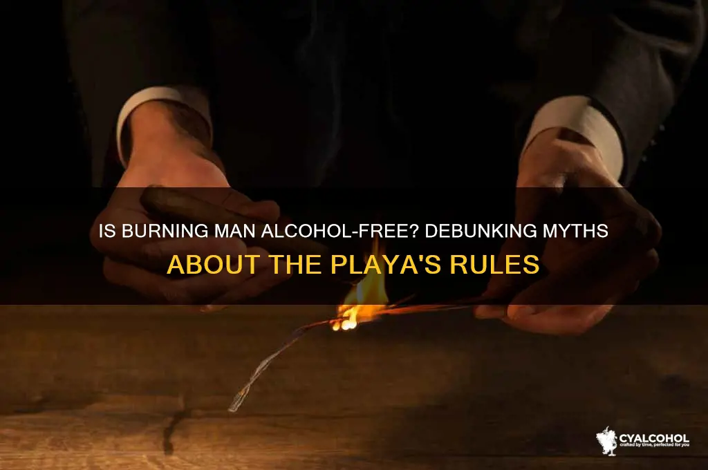 is alcohol free at burning man