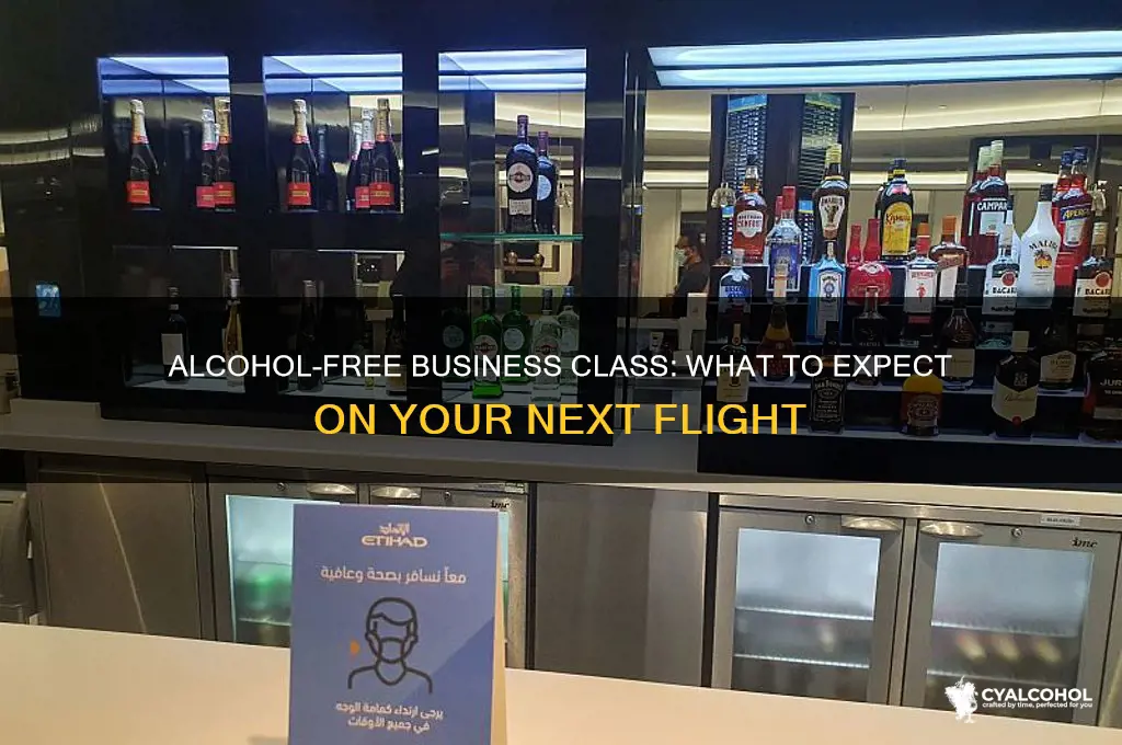 is alcohol free in business class