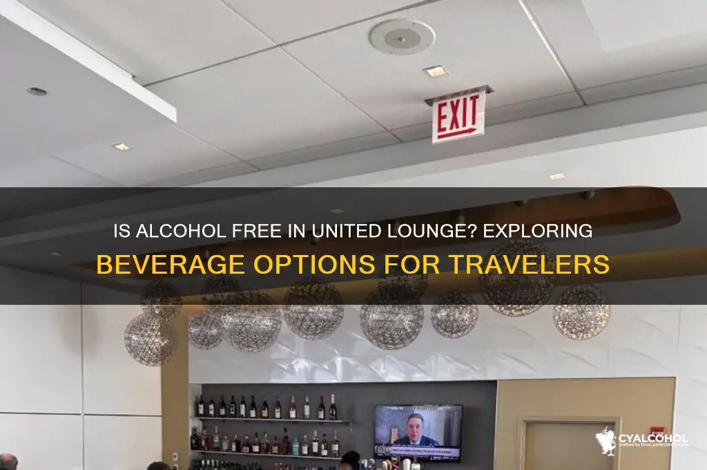 is alcohol free in united lounge