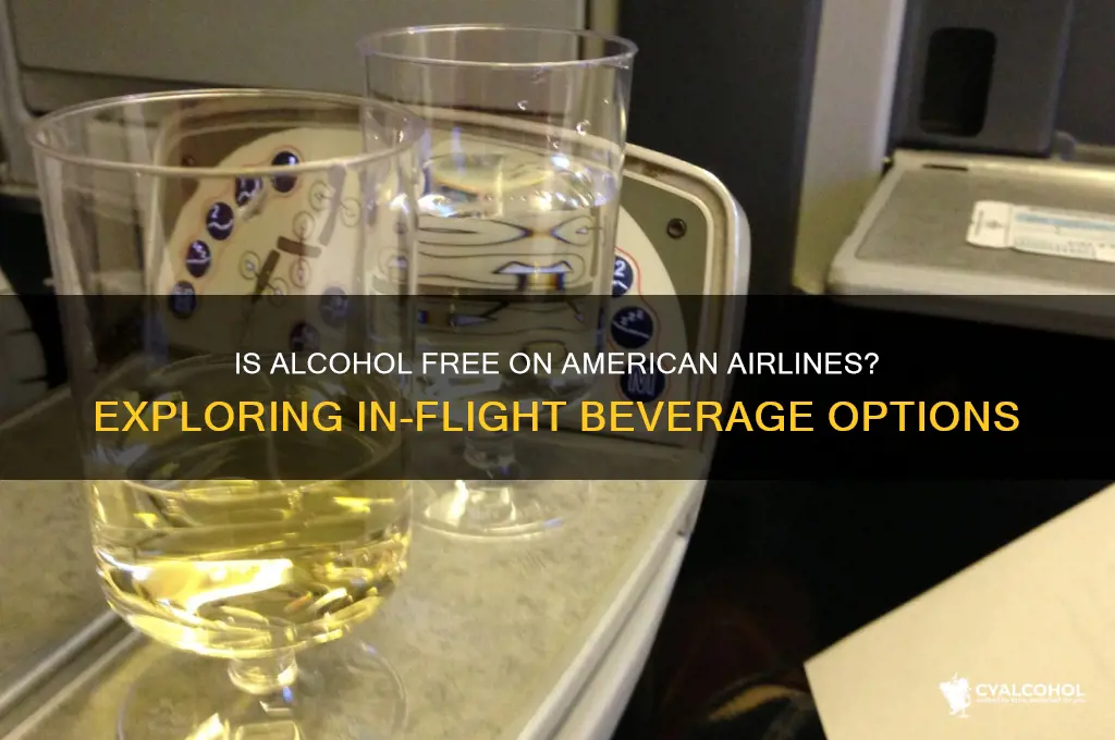 is alcohol free on american airlines