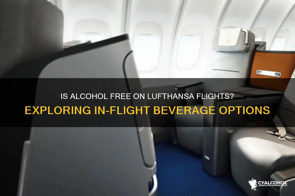 is alcohol free on lufthansa flights