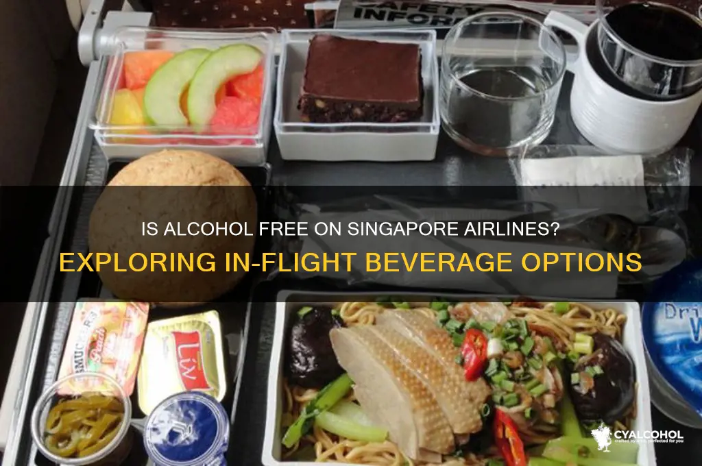 is alcohol free on singapore airline