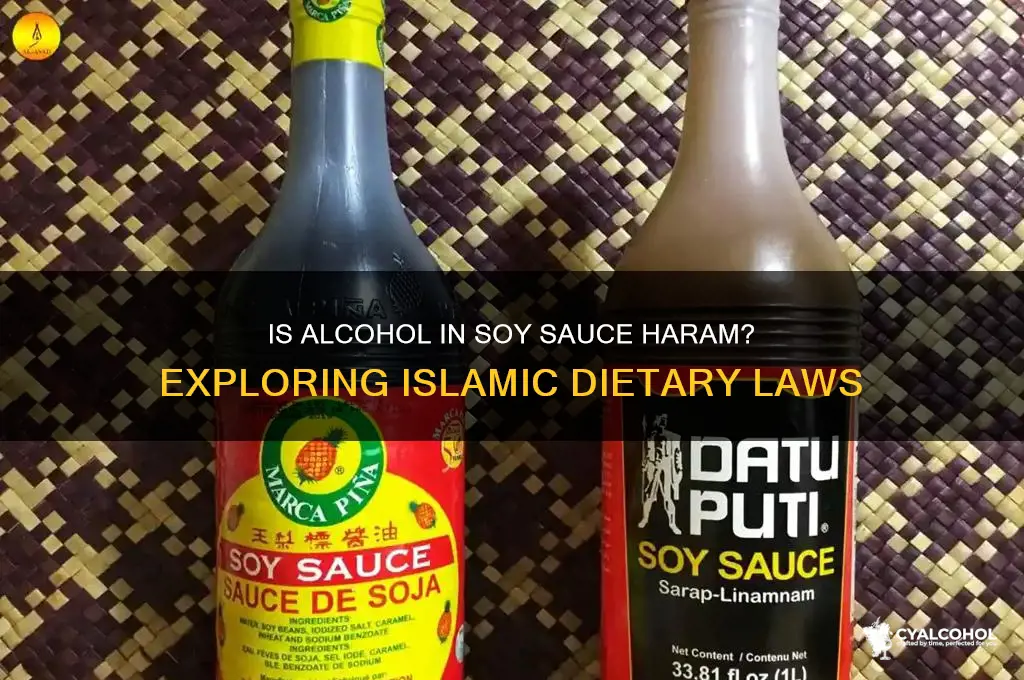 is alcohol in soy sauce haram