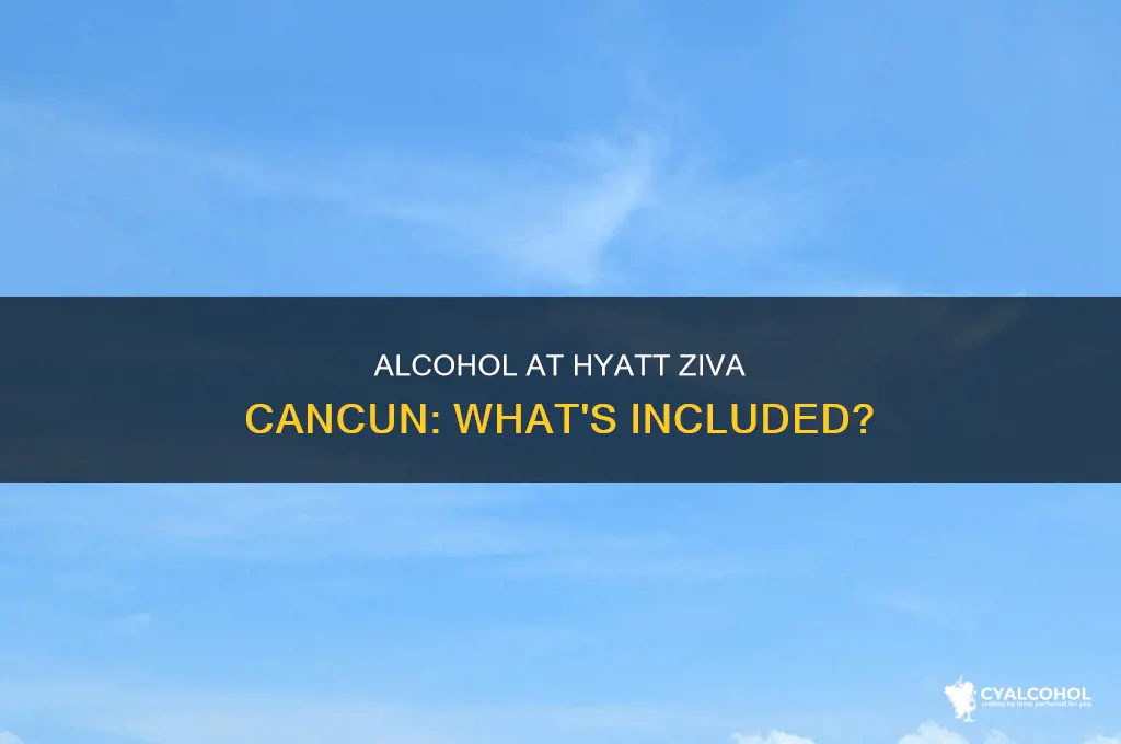 is alcohol included at the hyatt ziva cancun