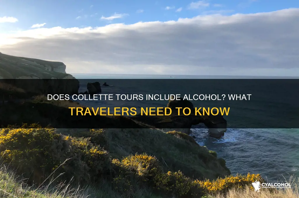 is alcohol included on collette tours