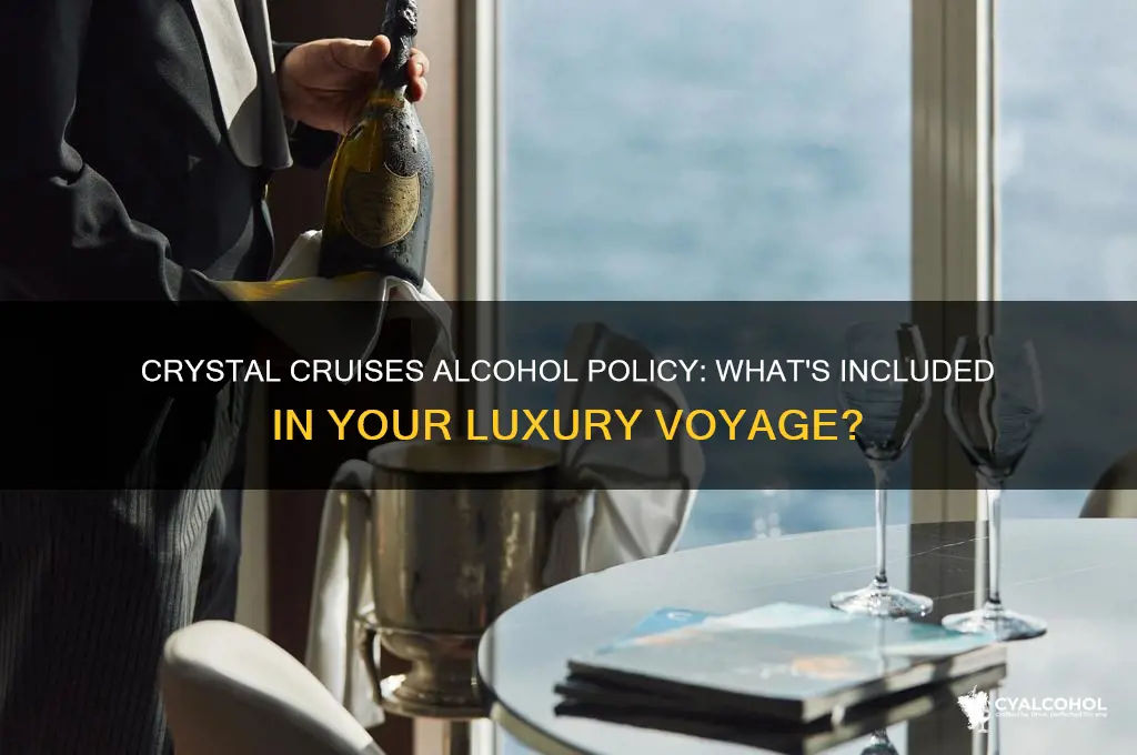 is alcohol included on crystal cruises