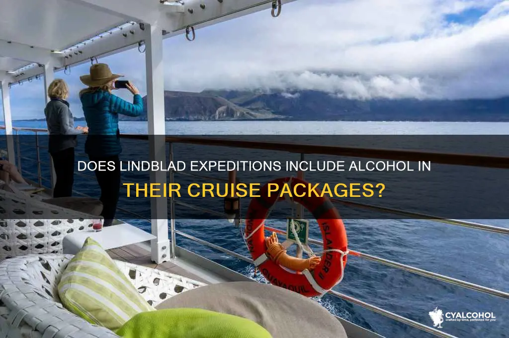 is alcohol included on lindblad cruises
