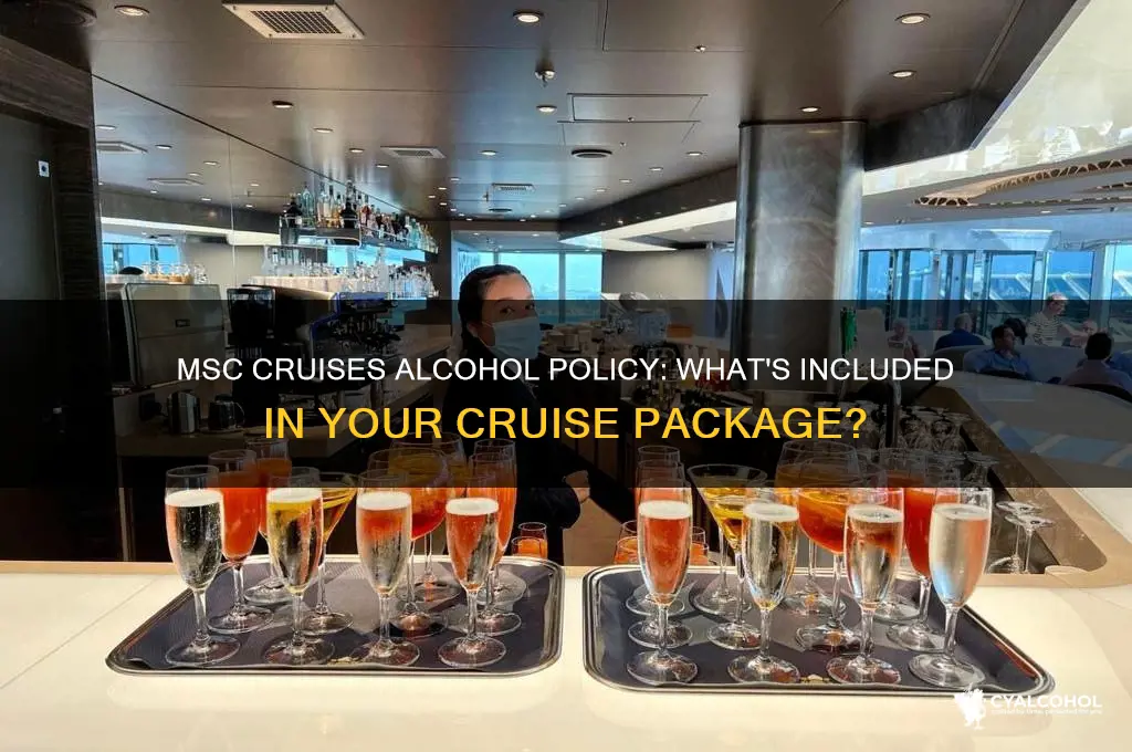 is alcohol included on msc cruises