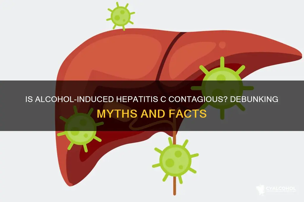 is alcohol induced hepatitis c contagious
