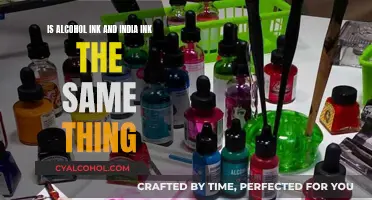 Alcohol vs India Ink: What's the Difference?