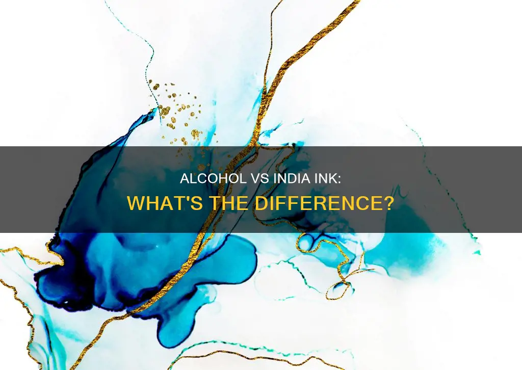 is alcohol ink and india ink the same thing