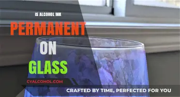 Is Alcohol Ink Permanent on Glass? A Comprehensive Guide