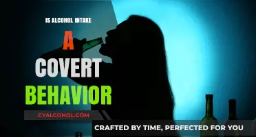 Is Alcohol Intake a Covert Behavior? Uncovering Hidden Patterns