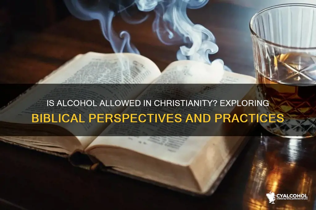 is alcohol is allowed in christianity
