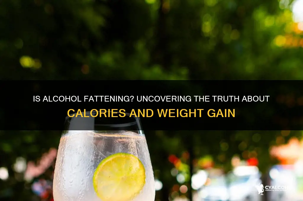 is alcohol is fattening