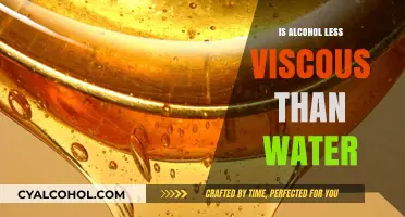 Alcohol vs. Water: Unraveling the Viscosity Difference and Its Impact
