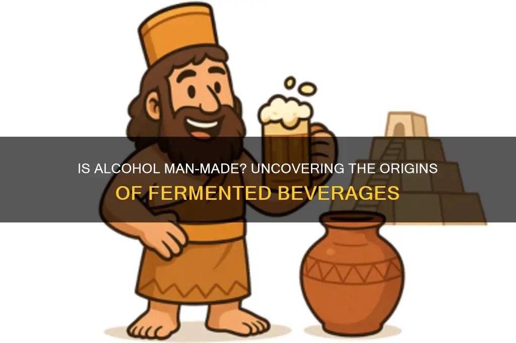 is alcohol man made