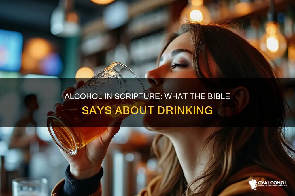 is alcohol mentioned in the bible
