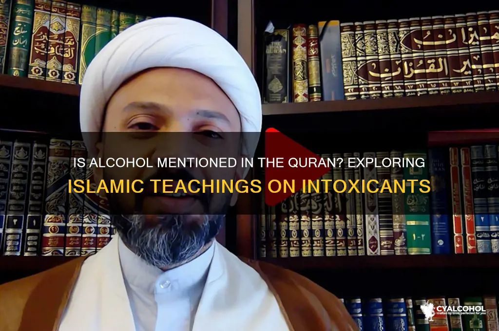 is alcohol mentioned in the quran