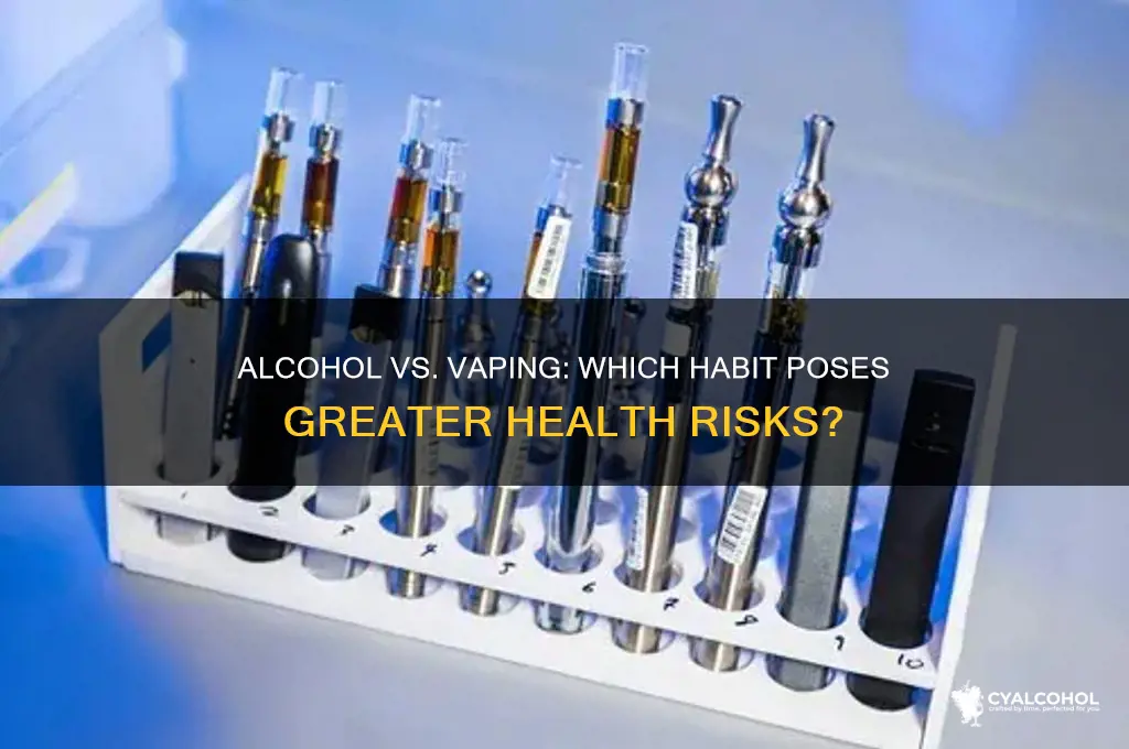 is alcohol more dangerous than vaping
