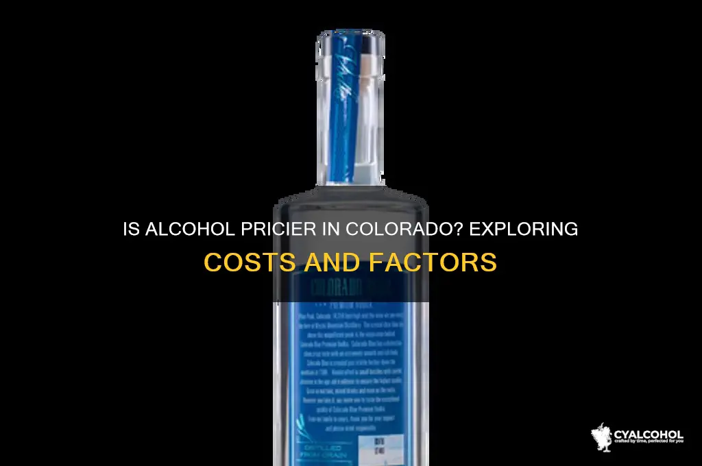 is alcohol more expensive in colorado