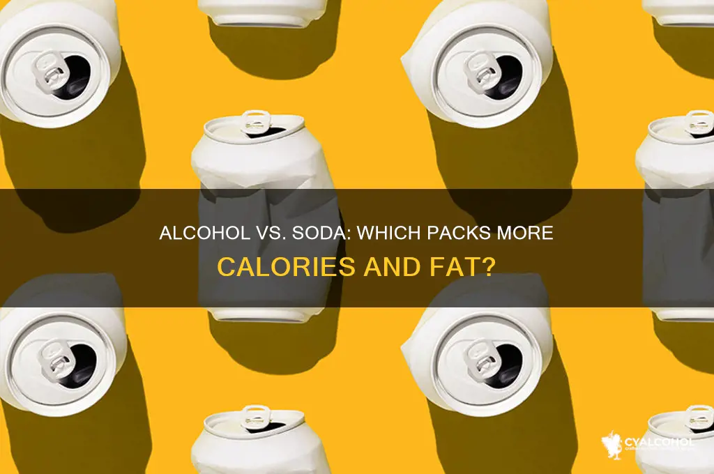 is alcohol more fattening than soda