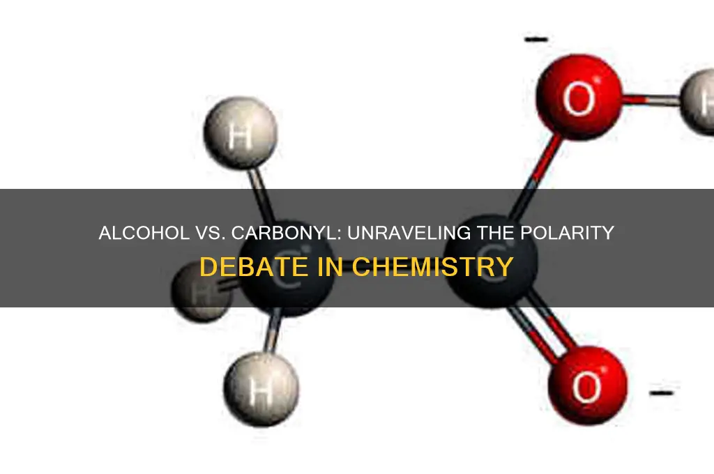 is alcohol more polar than carbonyl