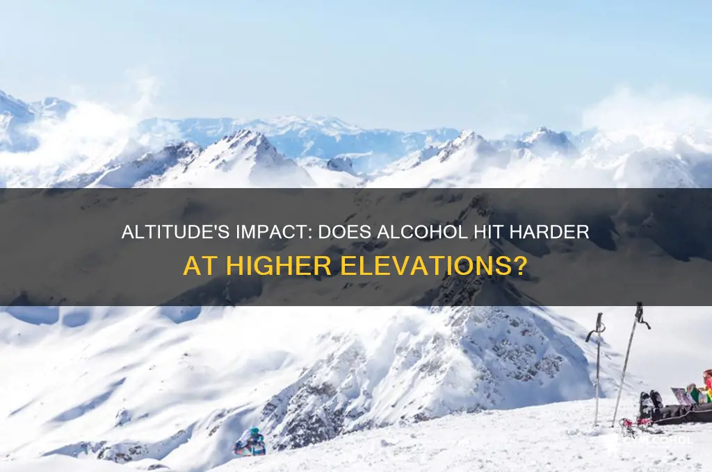 is alcohol more potent at altitude