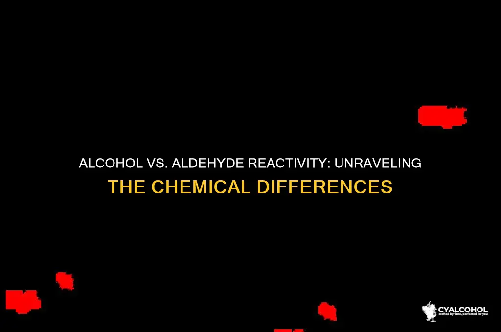 is alcohol more reactive than aldehyde