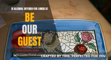 Alcohol at Be Our Guest: Lunchtime Libations