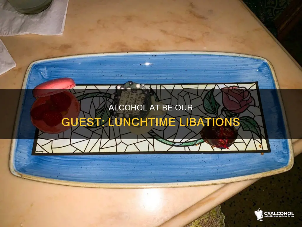 is alcohol offered for lunch at be our guest
