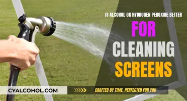 Hydrogen Peroxide vs Alcohol: Which Cleans Screens Better?
