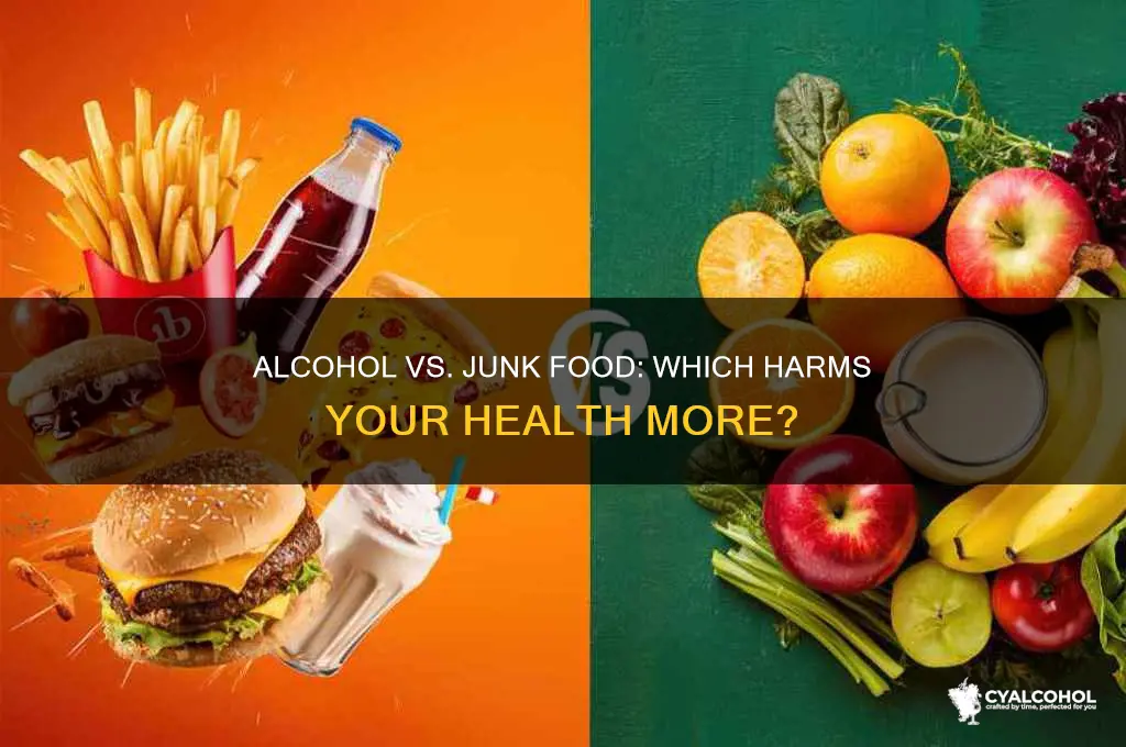 is alcohol or junk food worse