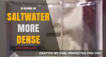 Alcohol vs. Saltwater: Uncovering Which Liquid is Denser