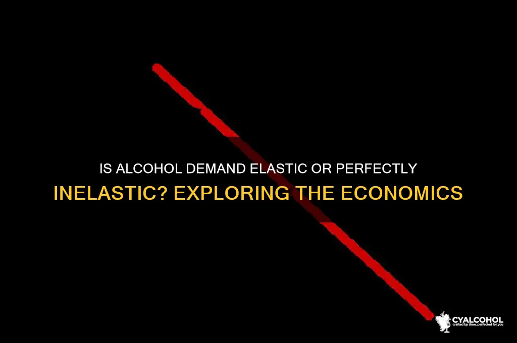 is alcohol perfectly inelastic or elastic