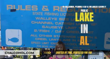 Alcohol Rules at Walker County Public Lake, Alabama