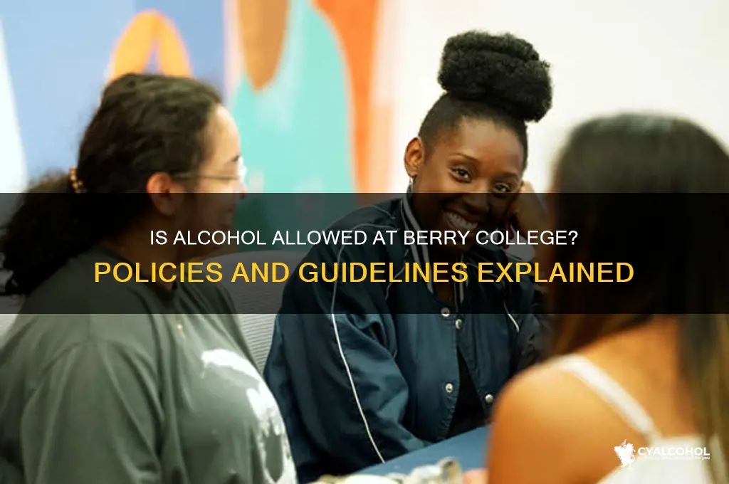 is alcohol permitted at berry college