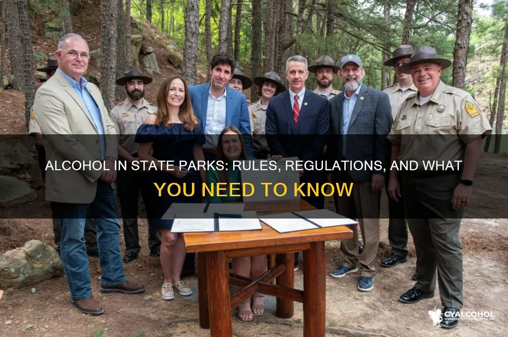 is alcohol permitted in state parks