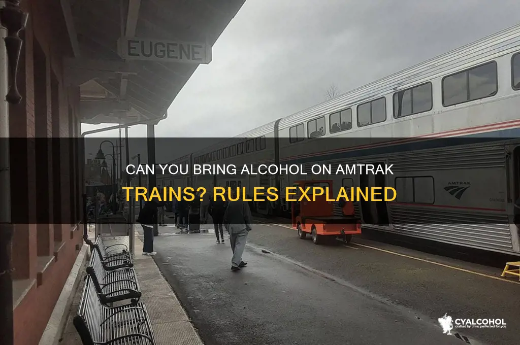 is alcohol permitted on amtrak trains