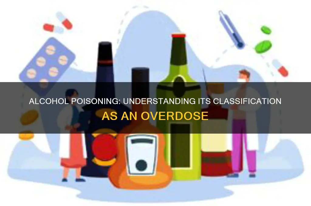 is alcohol poisoning considered an overdose